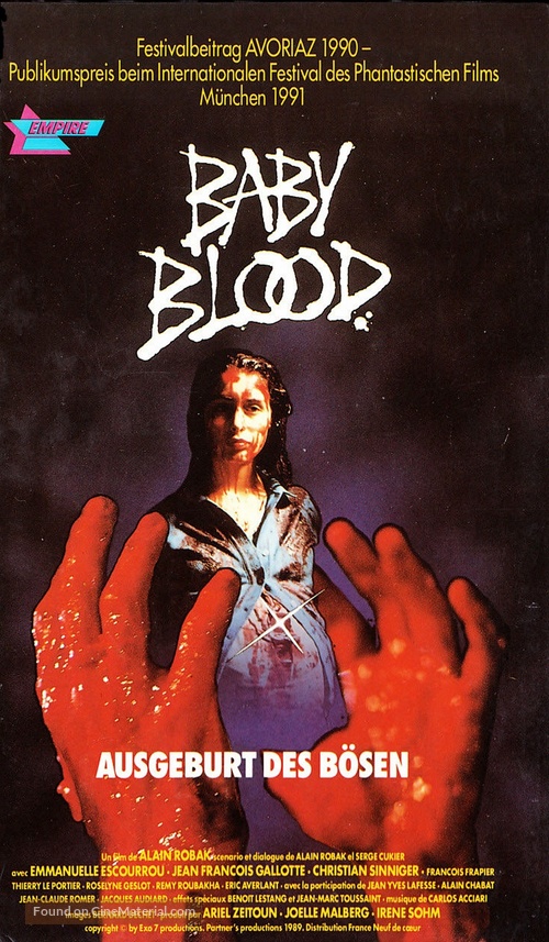 Baby Blood - German VHS movie cover