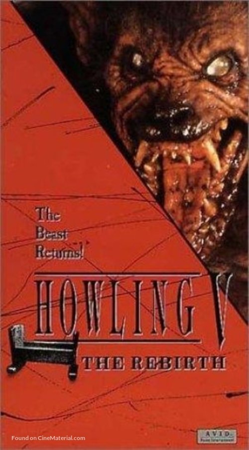 Howling V: The Rebirth - VHS movie cover