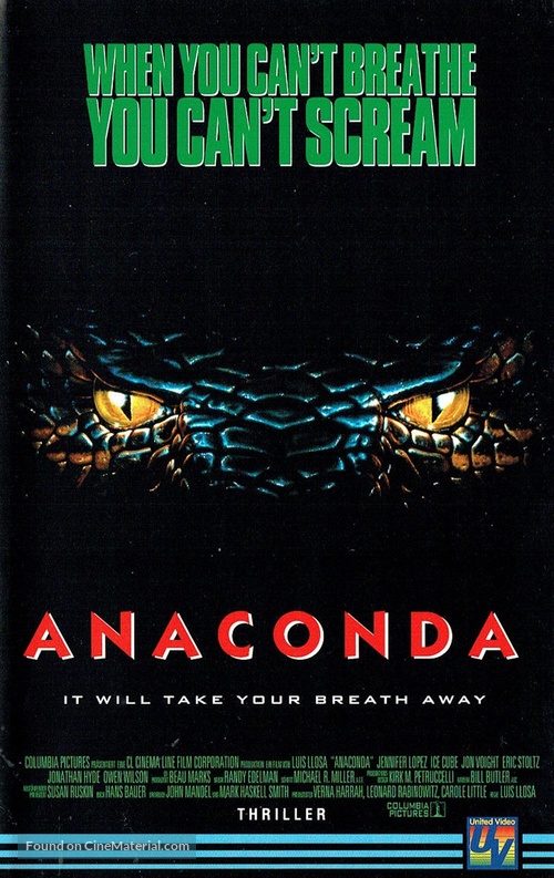 Anaconda - German VHS movie cover