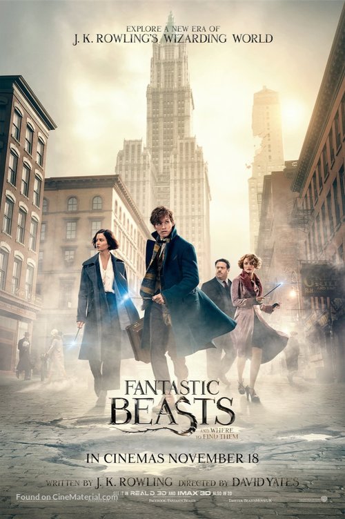 Fantastic Beasts and Where to Find Them - British Movie Poster