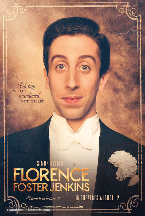 Florence Foster Jenkins - Canadian Movie Poster