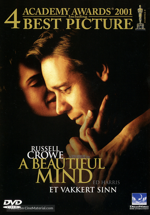A Beautiful Mind - Norwegian DVD movie cover