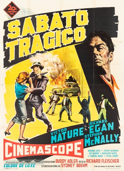 Violent Saturday - Italian Movie Poster