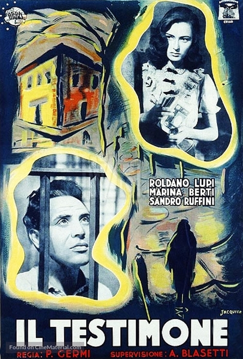 Il testimone - Italian Movie Poster