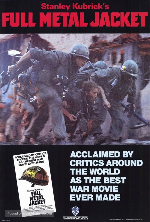 Full Metal Jacket - VHS movie cover