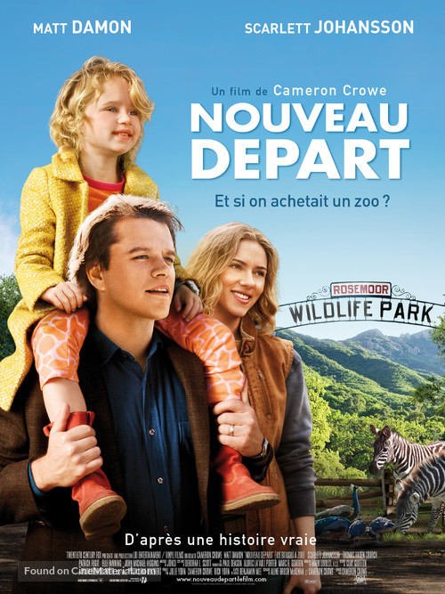 We Bought a Zoo - French Movie Poster