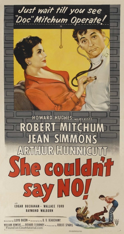 She Couldn&#039;t Say No - Movie Poster