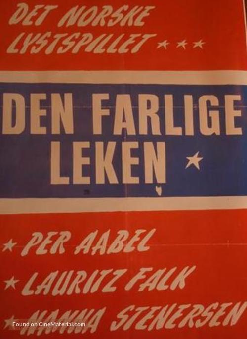 Den farlige leken - Norwegian Movie Poster