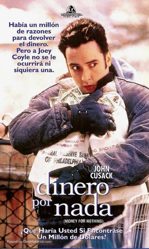 Money for Nothing - Argentinian VHS movie cover
