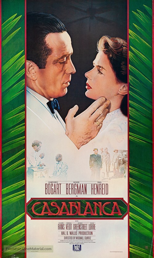 Casablanca - Video release movie poster