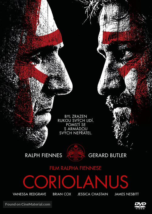 Coriolanus - Czech DVD movie cover