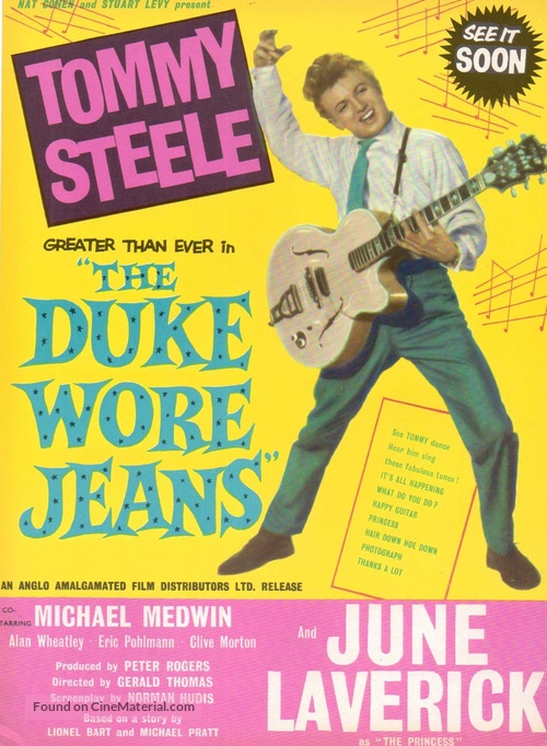 The Duke Wore Jeans - British Movie Poster