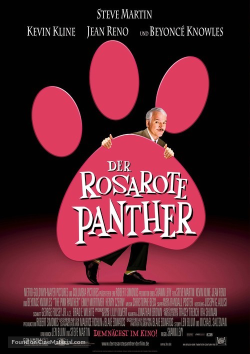 The Pink Panther - German Movie Poster