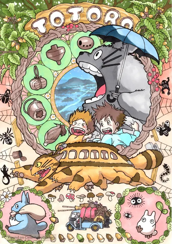 Download Tonari No Totoro 1988 Japanese Movie Poster For Free Get Wallpaper Tonari No Totoro 1988 Japanese Movie Poster For Free
