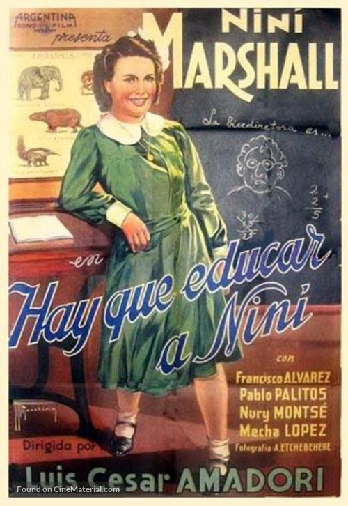 Hay que educar a Nin&iacute; - Spanish Movie Poster