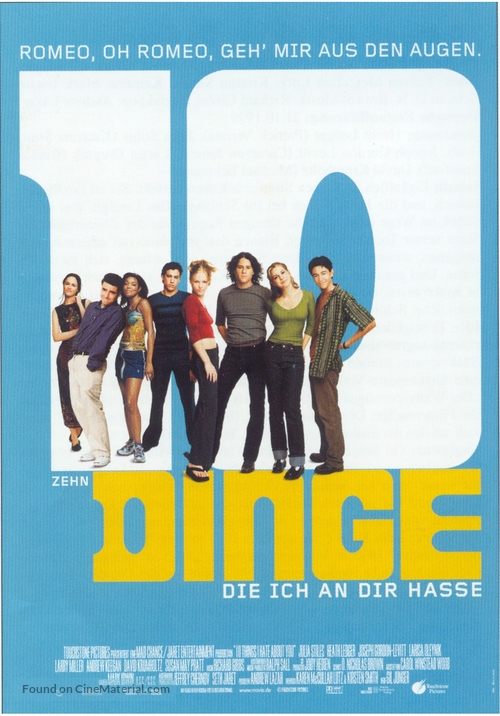 10 Things I Hate About You - German Movie Poster