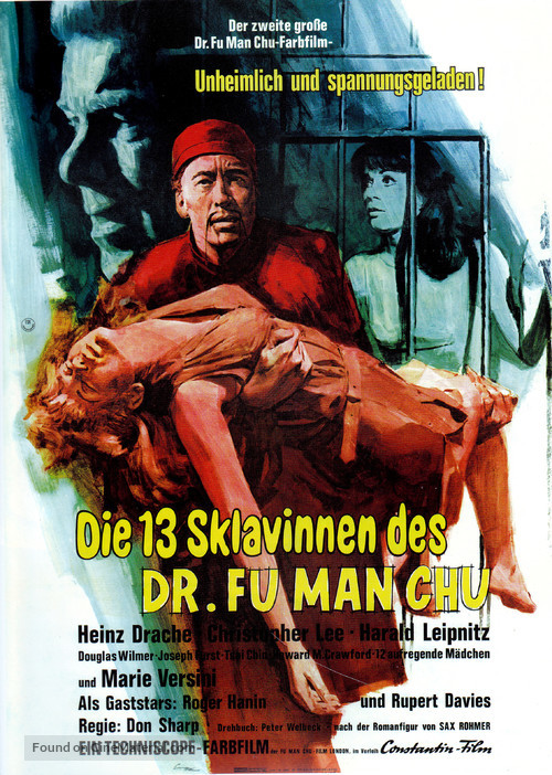 The Brides of Fu Manchu - German Movie Poster