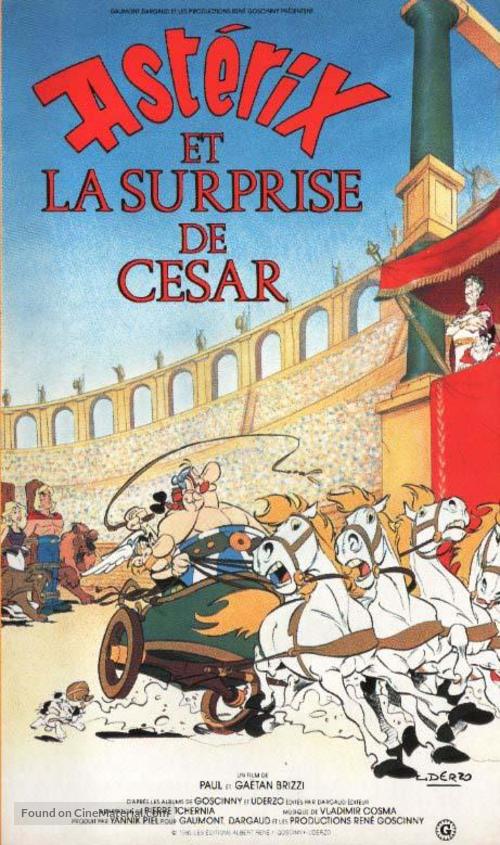 Ast&eacute;rix et la surprise de C&eacute;sar - French VHS movie cover
