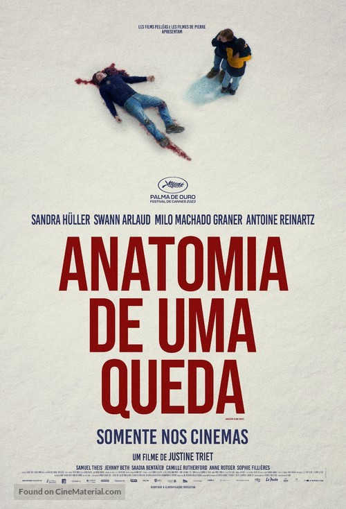 Anatomie d&#039;une chute - Brazilian Movie Poster