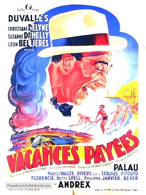 Vacances pay&eacute;es - French Movie Poster