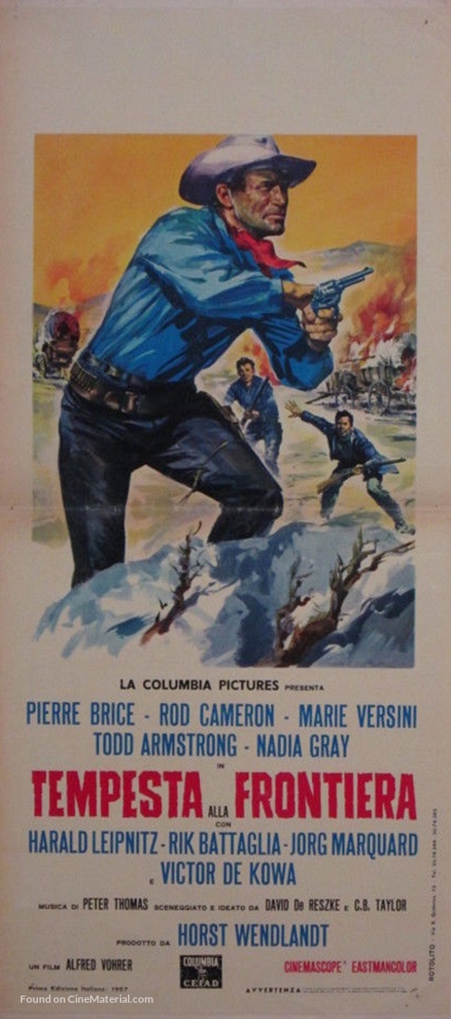 Winnetou und sein Freund Old Firehand - Italian Movie Poster