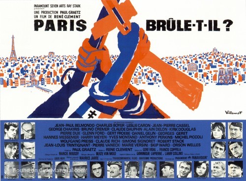 Paris br&ucirc;le-t-il? - French Movie Poster