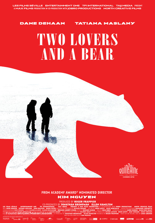 Two Lovers and a Bear - Canadian Movie Poster