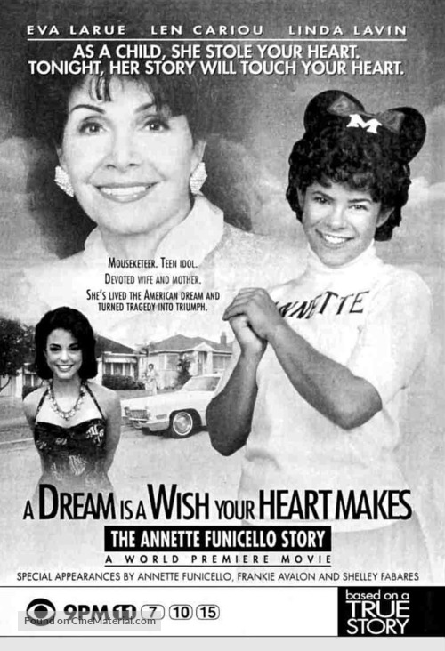 A Dream Is a Wish Your Heart Makes: The Annette Funicello Story - poster