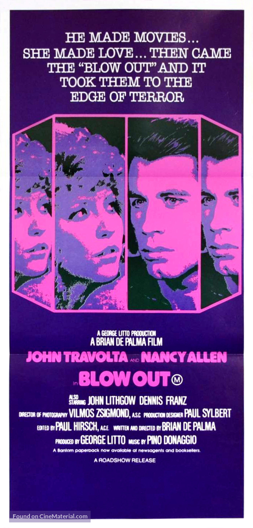 Blow Out - Australian Movie Poster