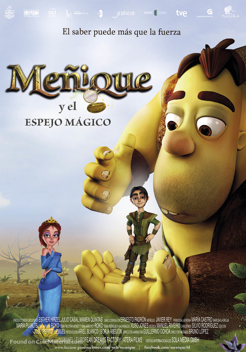 Me&ntilde;ique y el espejo m&aacute;gico - Spanish Movie Poster