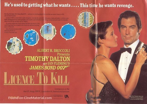 Licence To Kill (1989) British movie poster