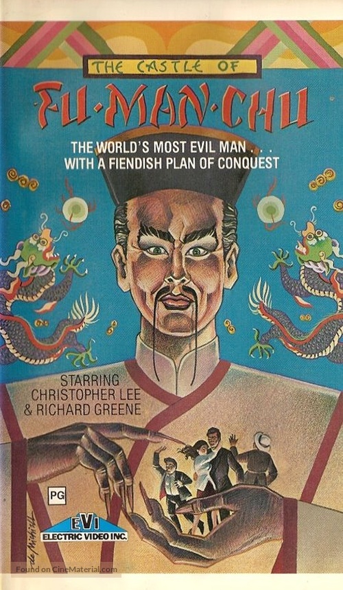 The Castle of Fu Manchu - VHS movie cover