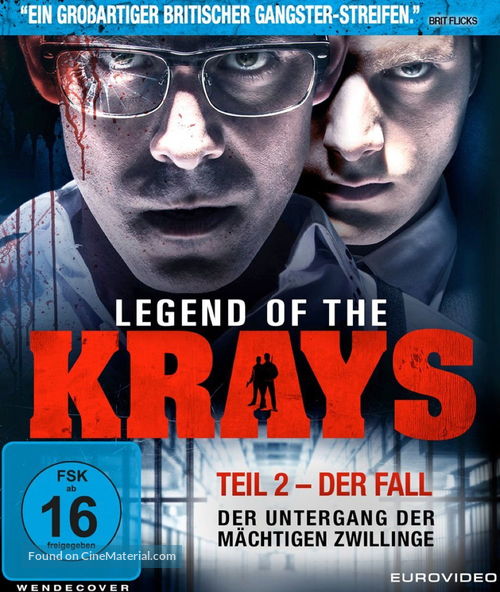 The Fall of the Krays - German Blu-Ray movie cover