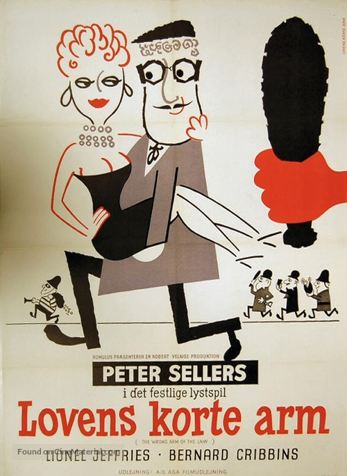 The Wrong Arm of the Law - Danish Movie Poster