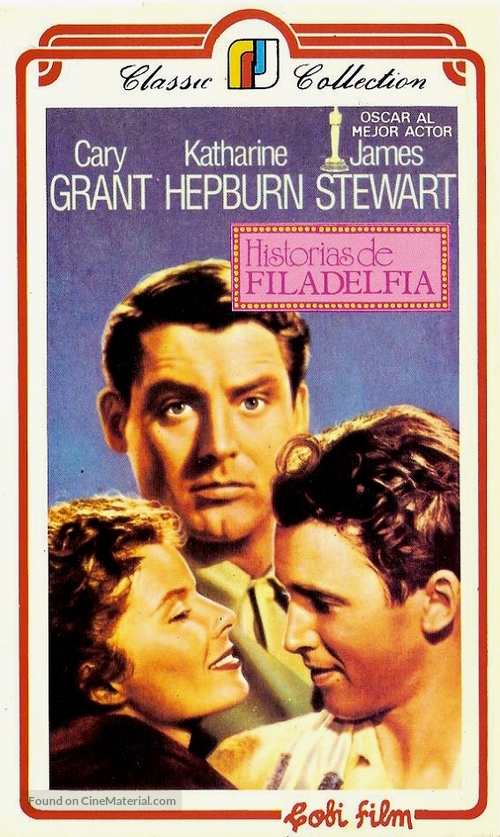 The Philadelphia Story - Argentinian VHS movie cover