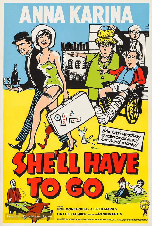 She&#039;ll Have to Go - British Movie Poster