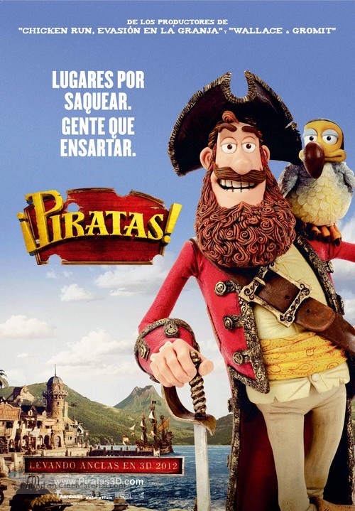 The Pirates! Band of Misfits - Spanish Movie Poster