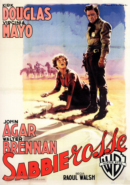 Along the Great Divide - Italian Movie Poster