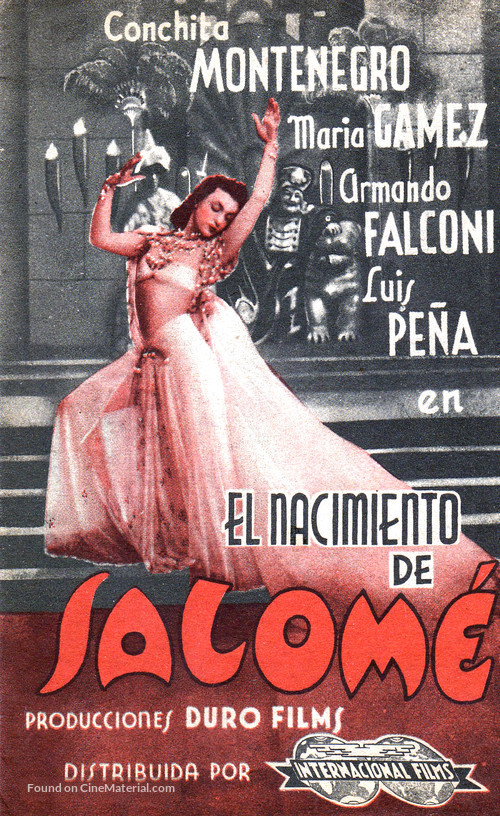 Nascita di Salom&egrave;, La - Spanish Movie Poster