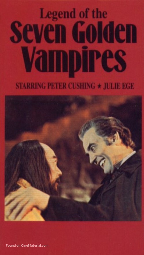The Legend of the 7 Golden Vampires - VHS movie cover