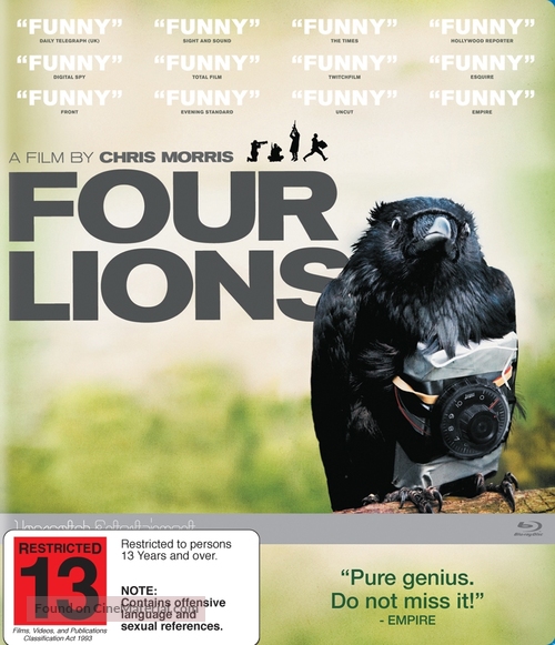 Four Lions - New Zealand Blu-Ray movie cover