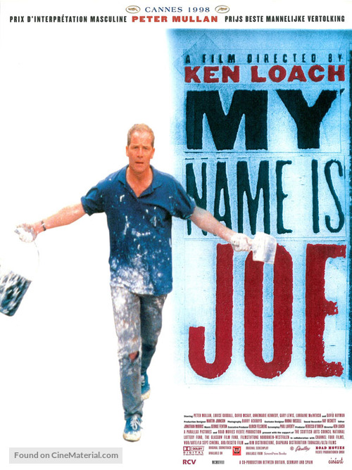 My Name Is Joe - Belgian Movie Poster