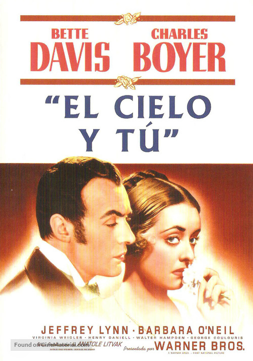 All This, and Heaven Too - Spanish DVD movie cover
