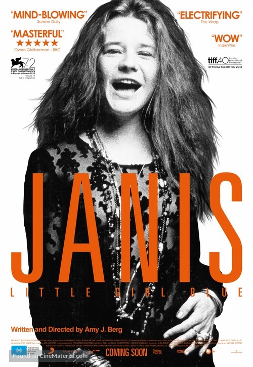 Janis: Little Girl Blue - Australian Movie Poster