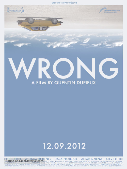 Wrong - Belgian Movie Poster