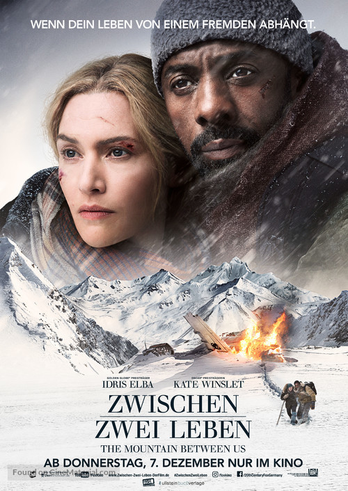 The Mountain Between Us - German Movie Poster