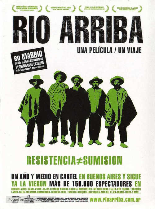 R&iacute;o arriba - Argentinian Movie Poster