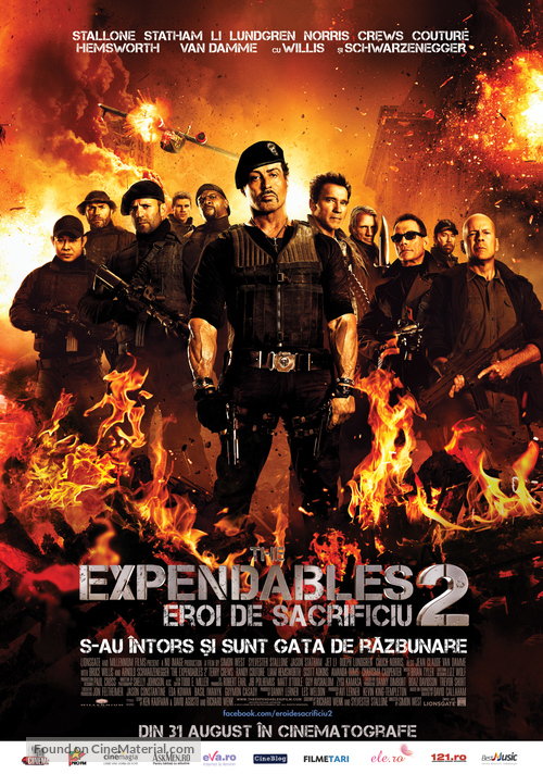 The Expendables 2 - Romanian Movie Poster
