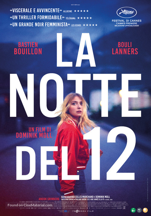 La nuit du 12 - Italian Movie Poster