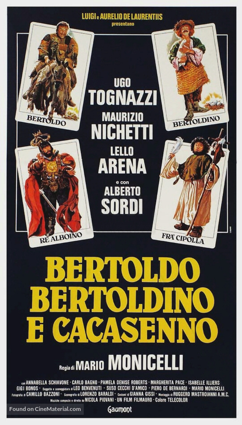Bertoldo, Bertoldino e... Cacasenno - Italian Theatrical movie poster